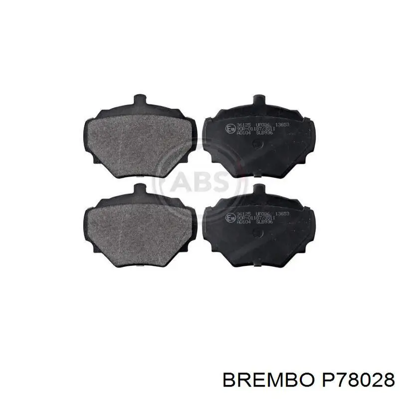 Купить P78028 Brembo Колодки тормозные