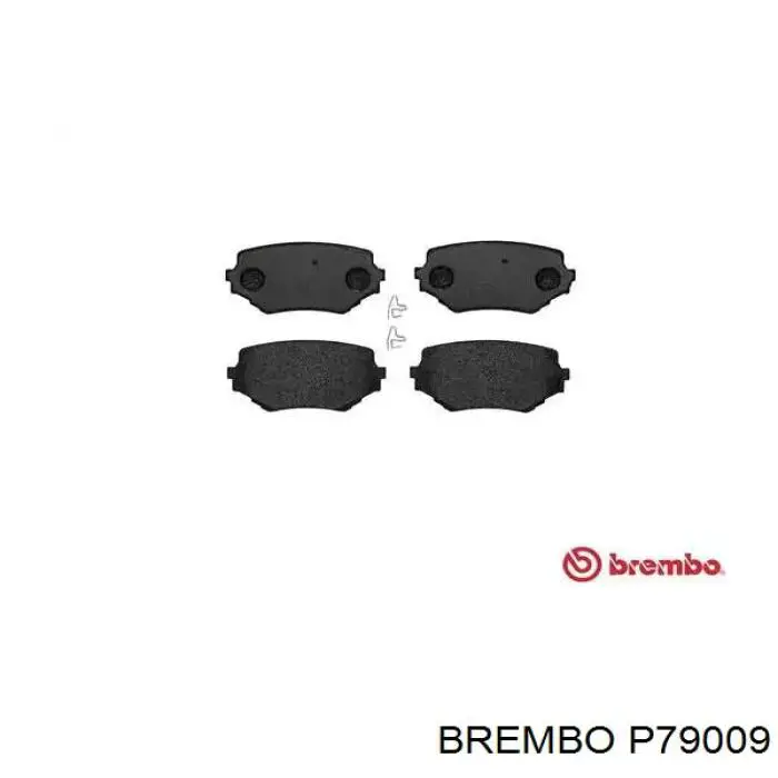 P79009 Brembo колодки тормозные передние дисковые