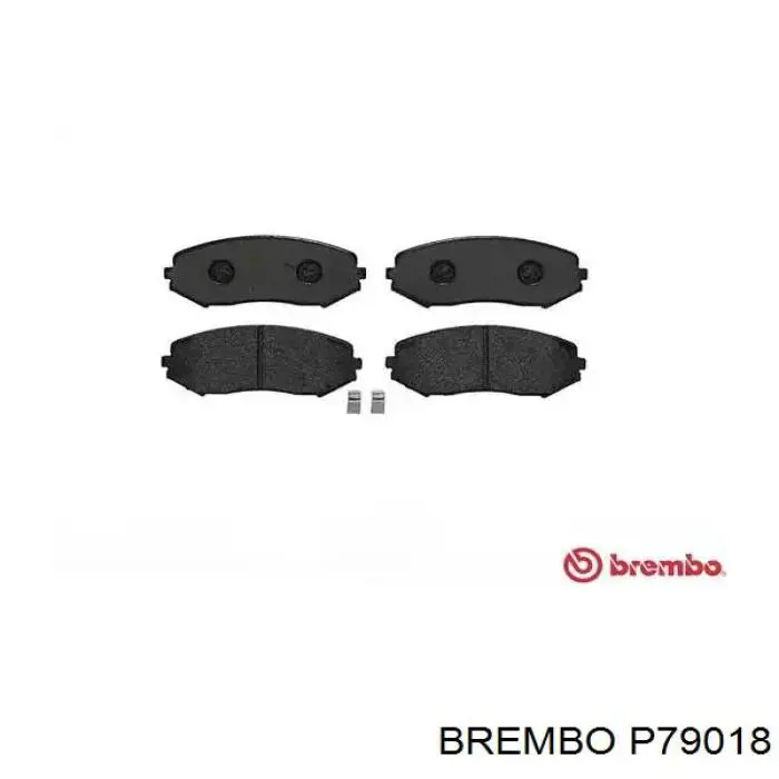 P79018 Brembo колодки тормозные передние дисковые