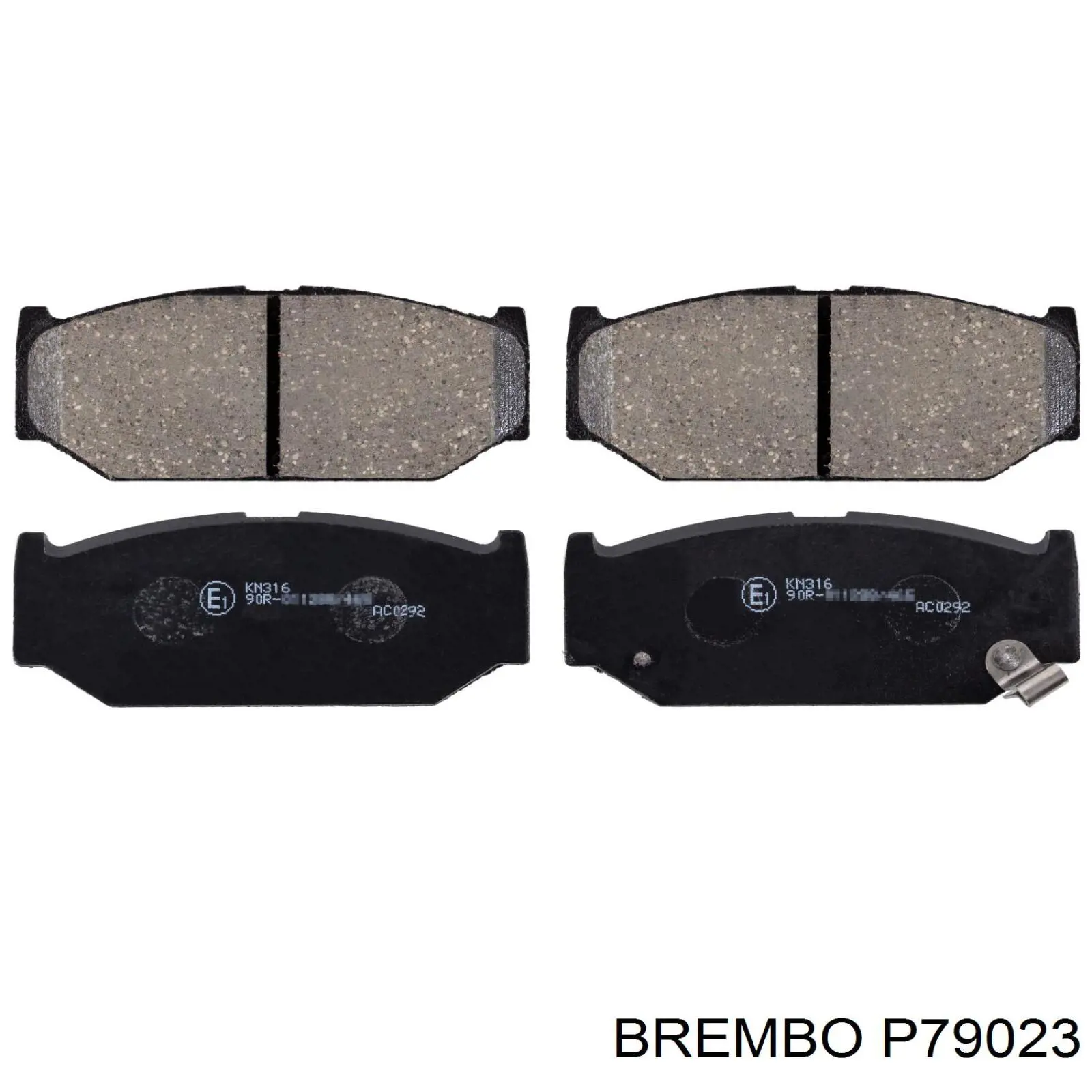 P79 023 Brembo колодки тормозные передние дисковые