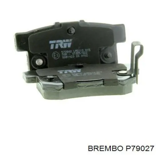 Купить P79027 Brembo Колодки тормозные задние, дисковые
