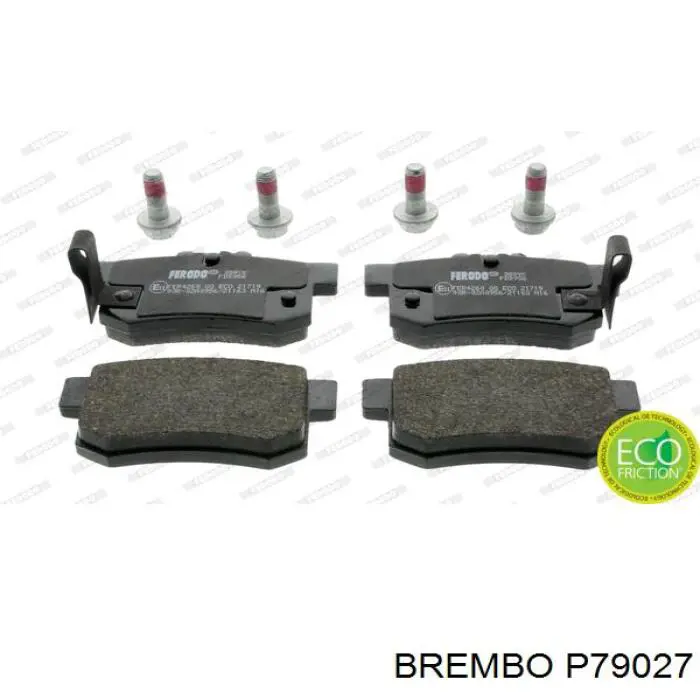 Задние тормозные колодки P79027 Brembo