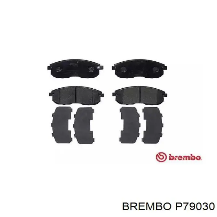 P79030 Brembo sapatas do freio dianteiras de disco