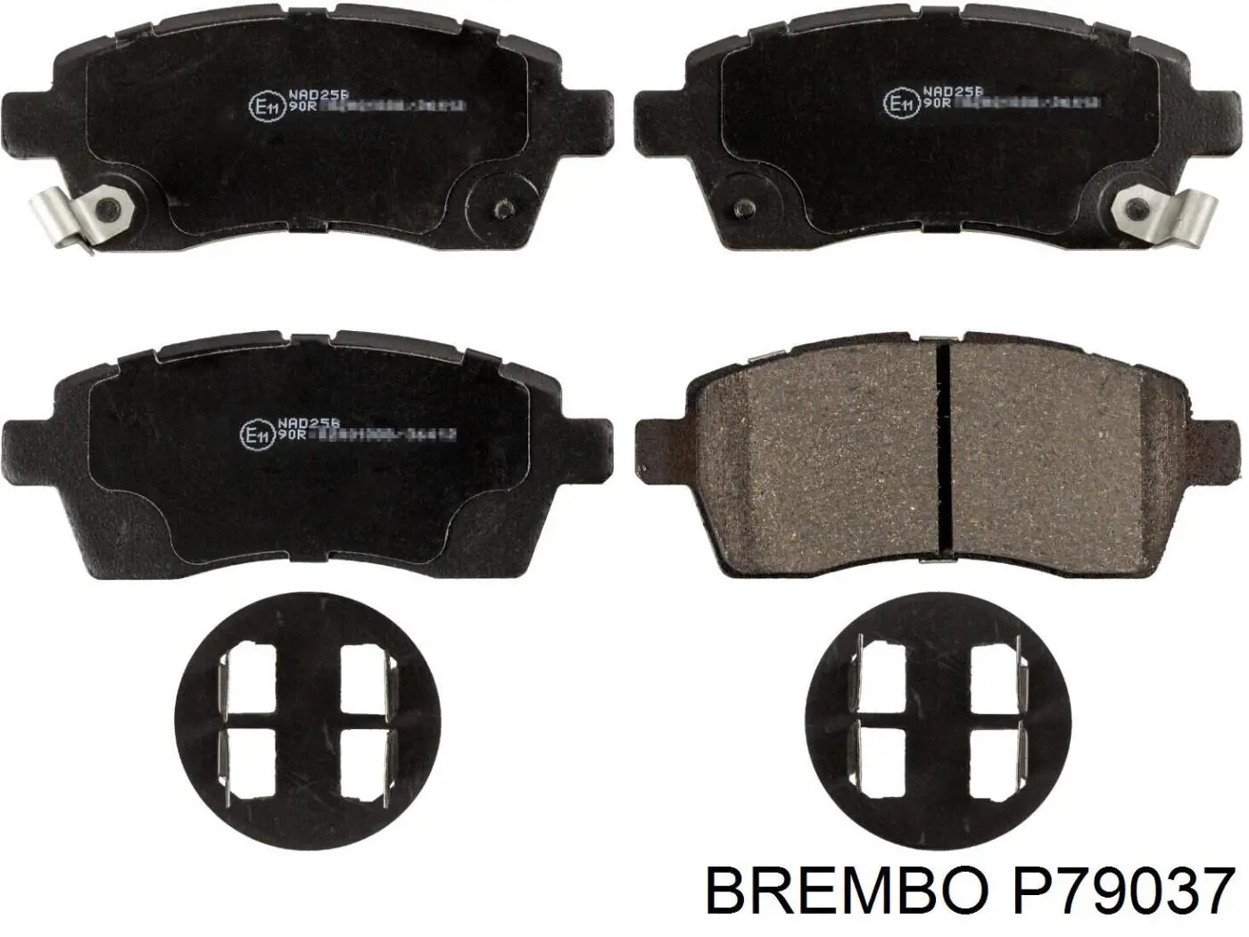 P79 037 Brembo sapatas do freio dianteiras de disco