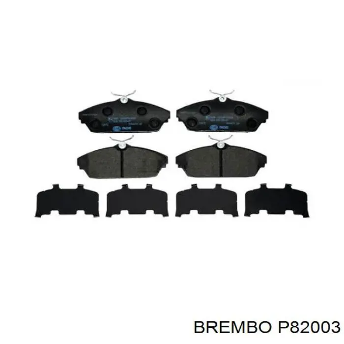 Передние тормозные колодки P82003 Brembo