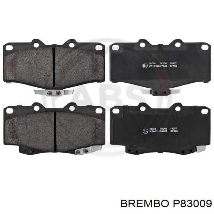 Купить P83009 Brembo Колодки тормозные
