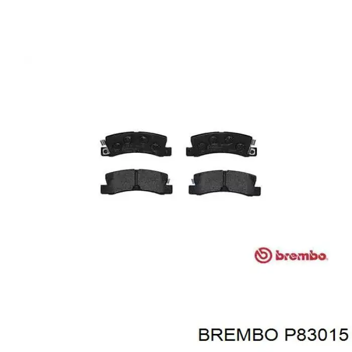 P83015 Brembo колодки тормозные задние дисковые