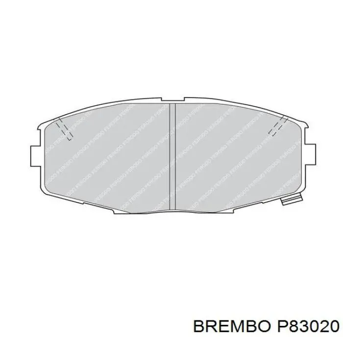 Купить P83020 Brembo Колодки тормозные