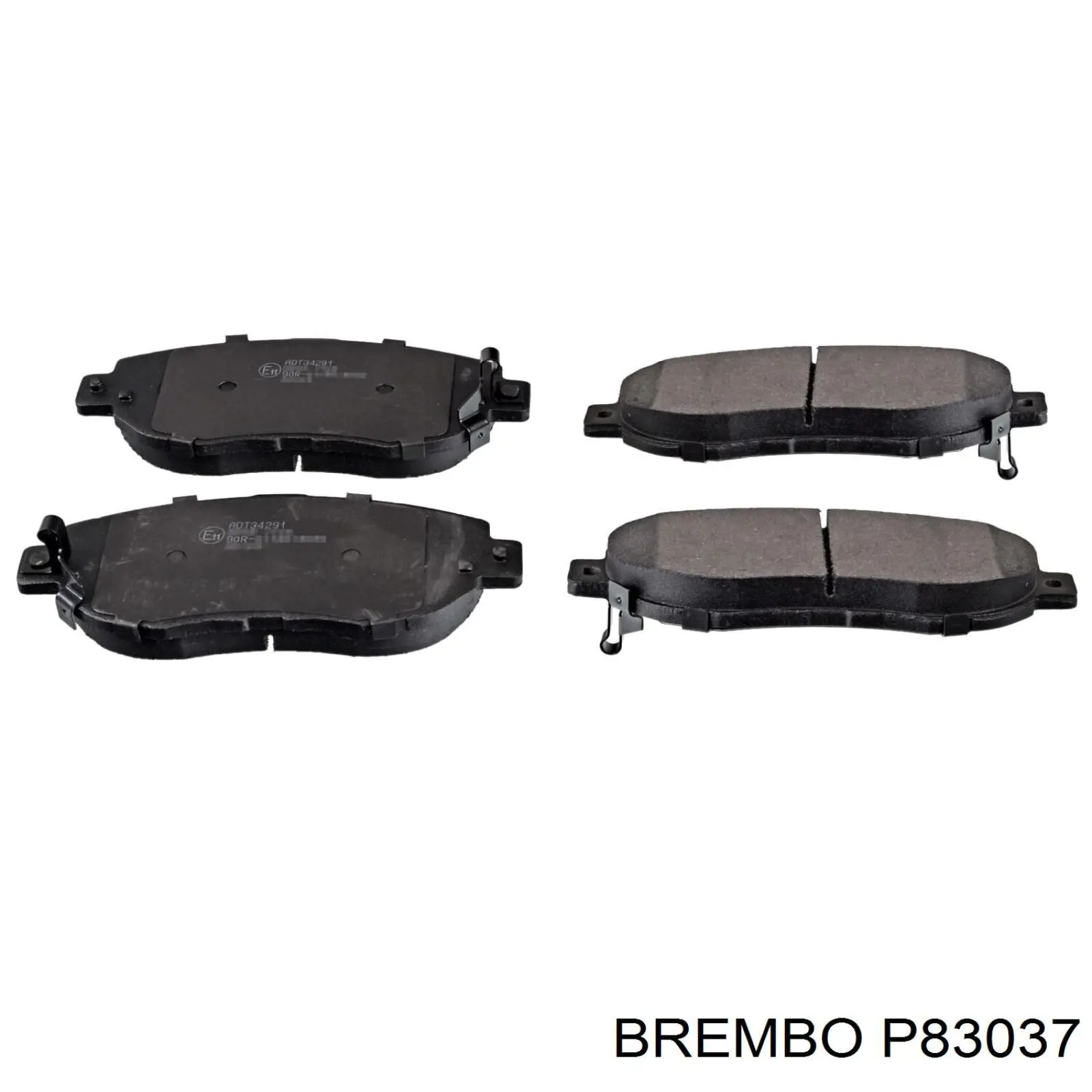 Купить P83037 Brembo Колодки тормозные