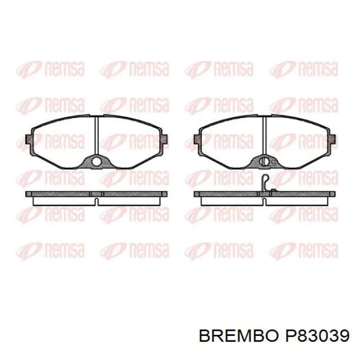 Купить P83039 Brembo Колодки тормозные