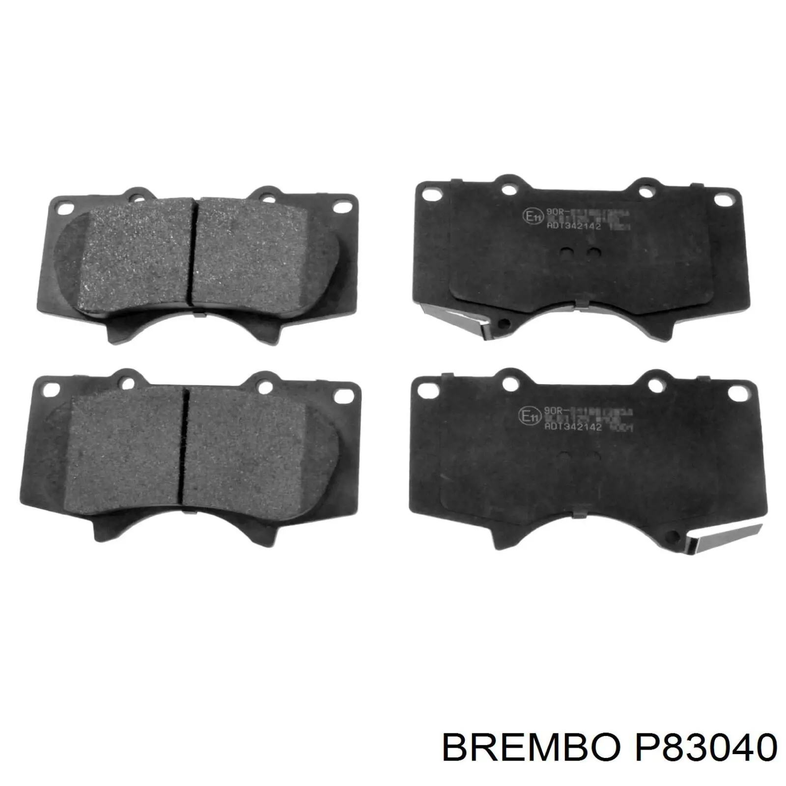 Тормозные колодки Brembo P83040