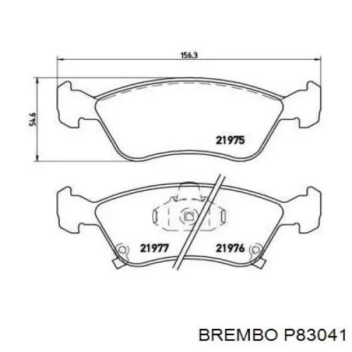 Купить P83041 Brembo Колодки тормозные