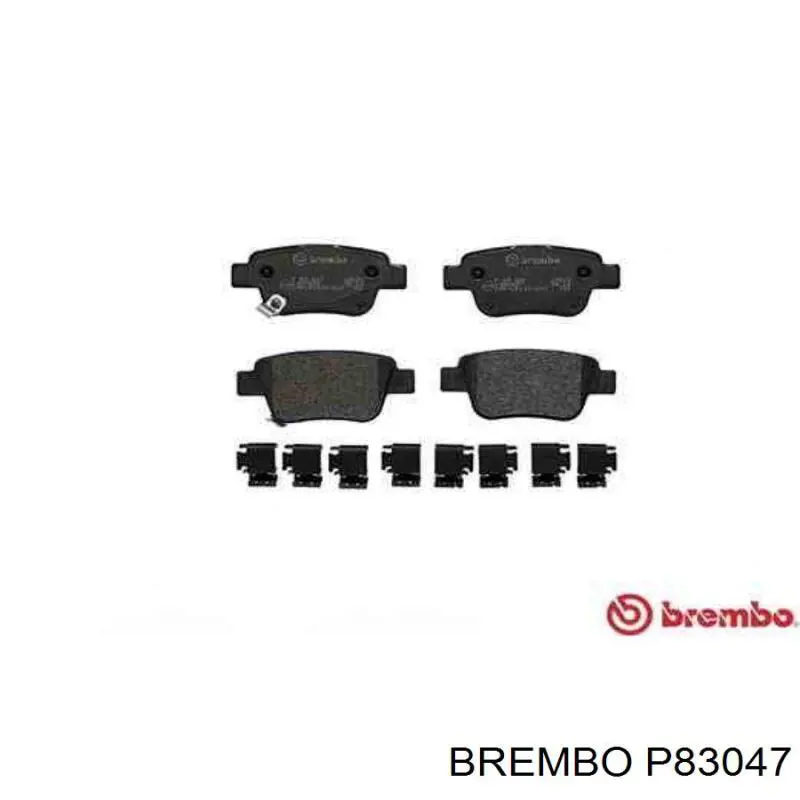 Купить P83047 Brembo Колодки тормозные задние, дисковые