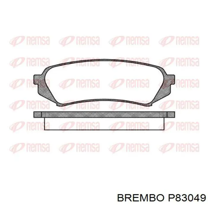 Купить P83049 Brembo Колодки тормозные задние, дисковые