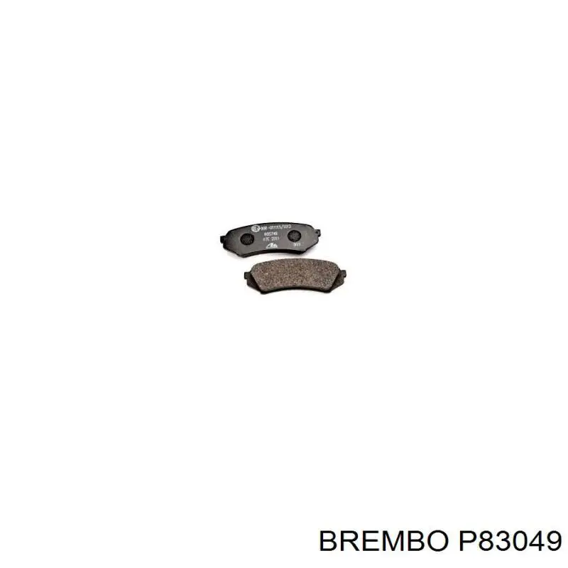 P83049 Brembo Колодки тормозные дисковые комплект