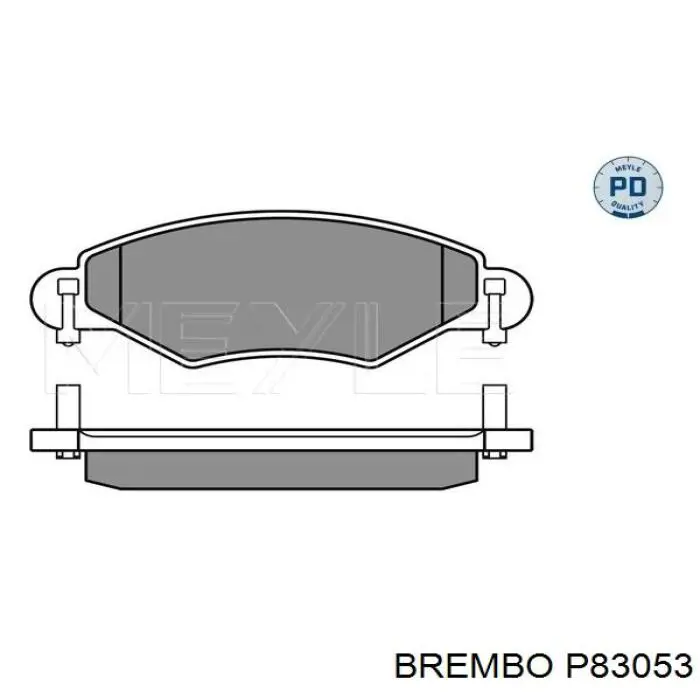 Pastillas de freno delanteras P83053 Brembo