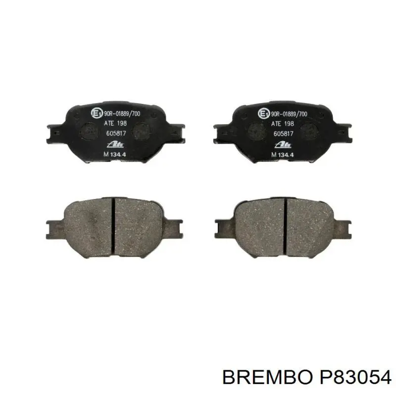 Pastillas de freno delanteras P83054 Brembo