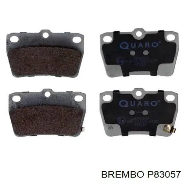 Задние тормозные колодки P83057 Brembo