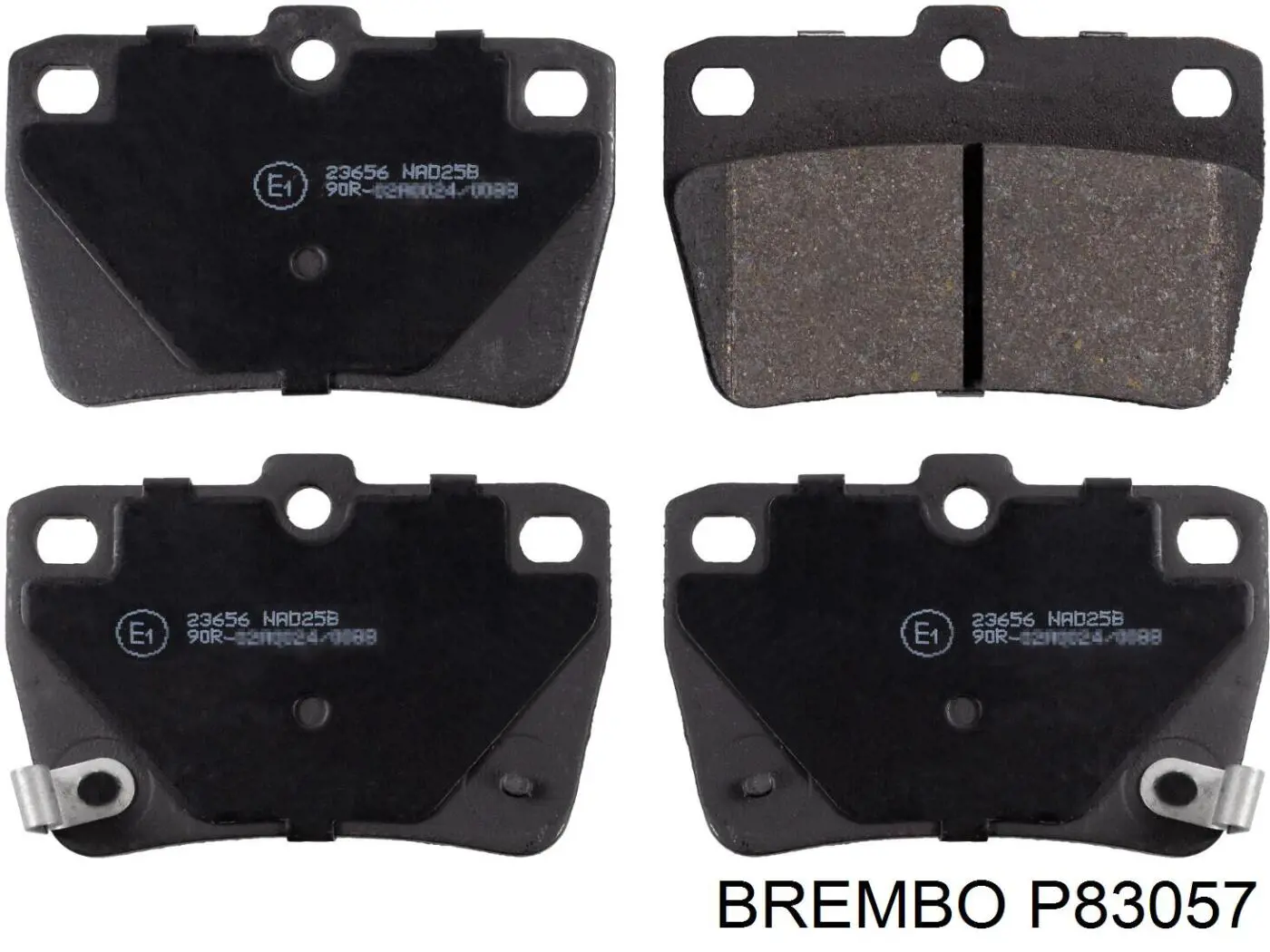 P83057 Brembo колодки тормозные задние дисковые