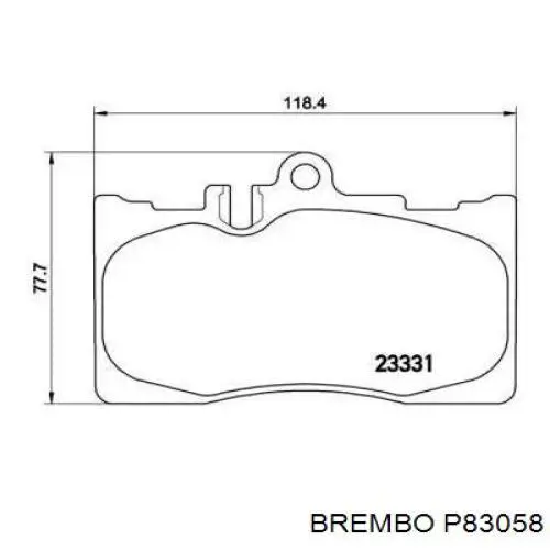 Колодки Brembo P83058 цена, от 47.02 USD