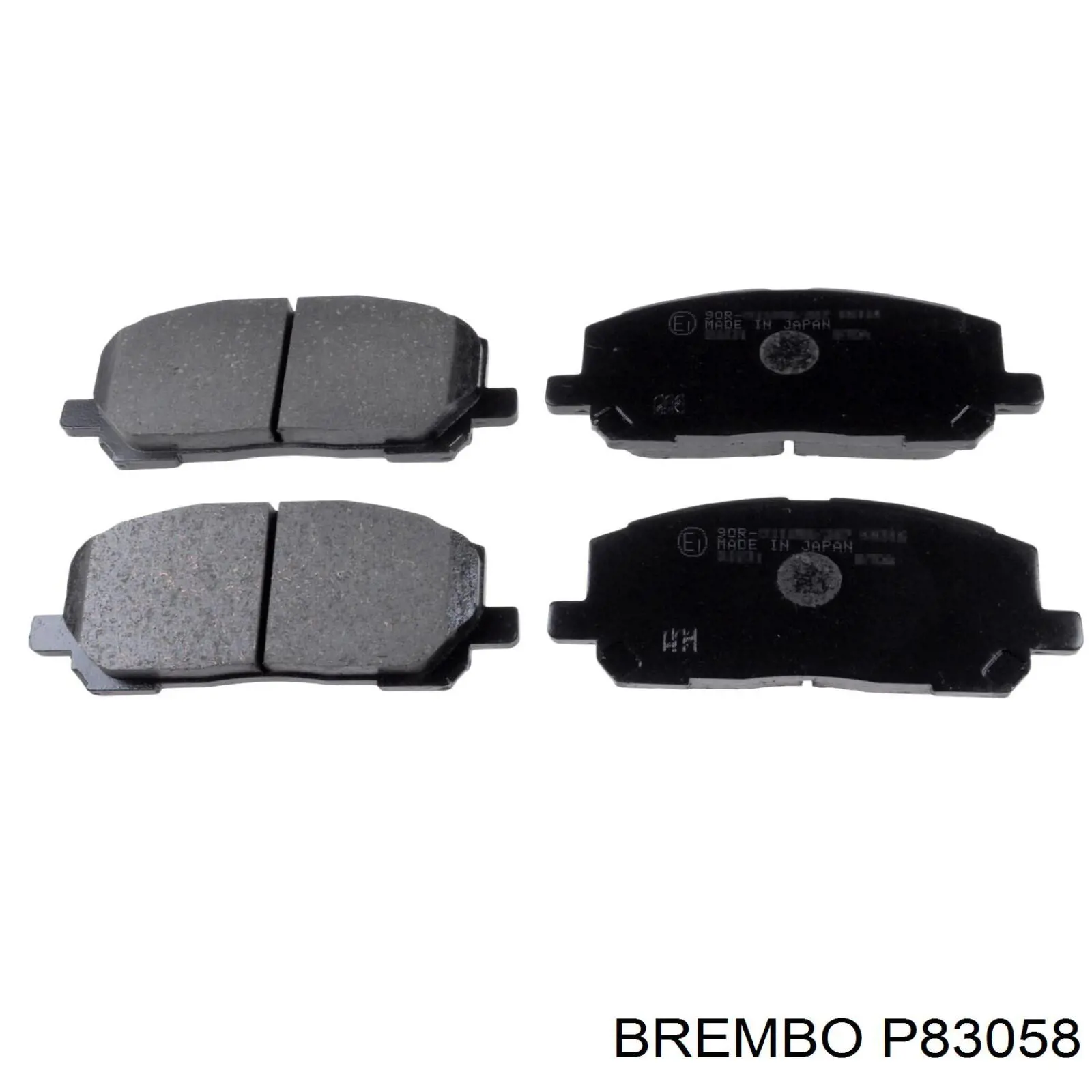 P83058 Brembo Колодки передние
