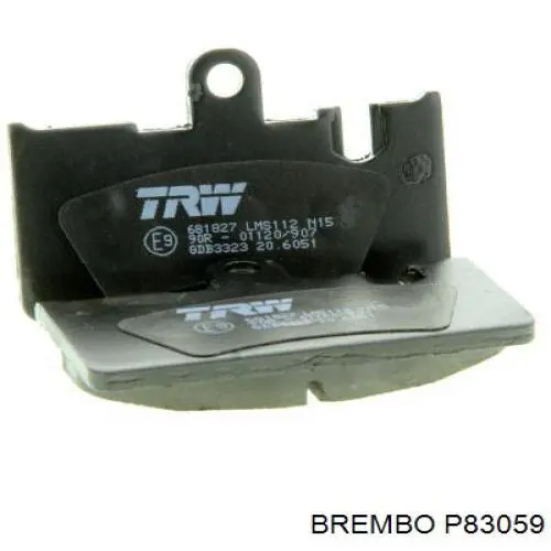 Задние дисковые колодки Brembo P83059