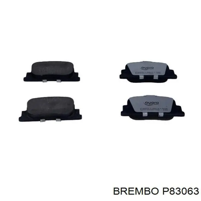 Купить P83063 Brembo Колодки тормозные задние, дисковые
