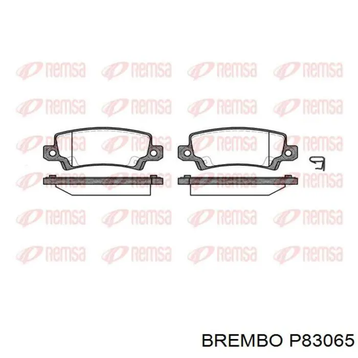 Задние тормозные колодки P83065 Brembo