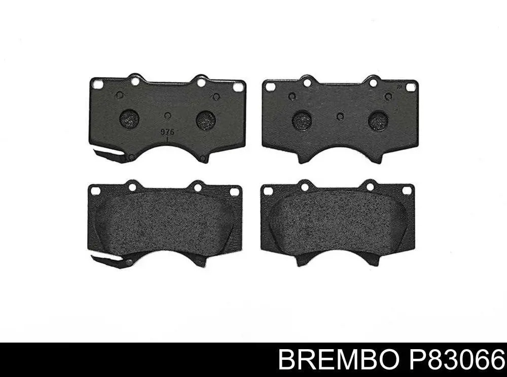 P83066 Brembo колодки тормозные передние дисковые