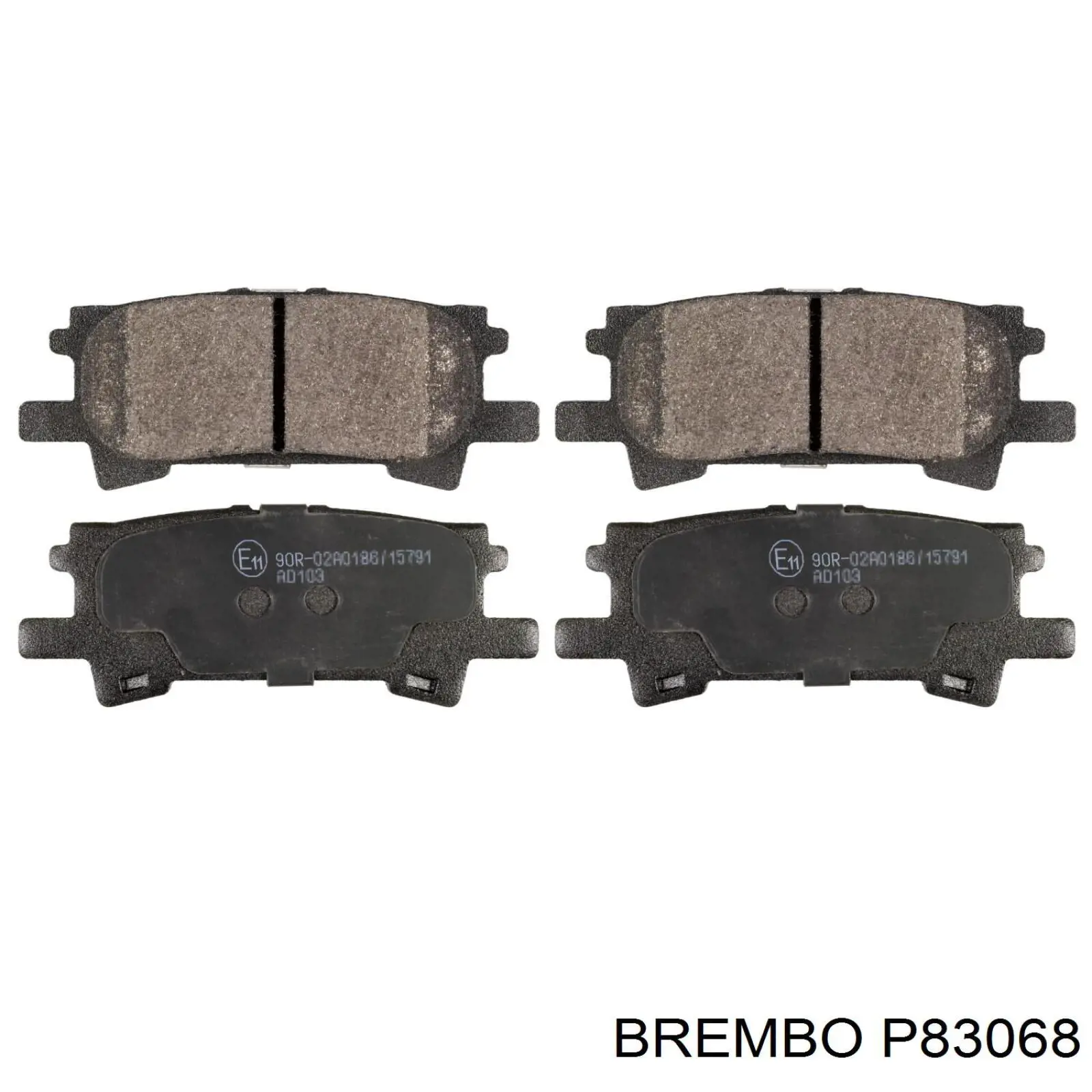 Купить P83068 Brembo Колодки тормозные задние, дисковые