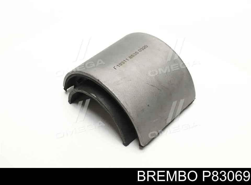P83069 Brembo колодки тормозные передние дисковые