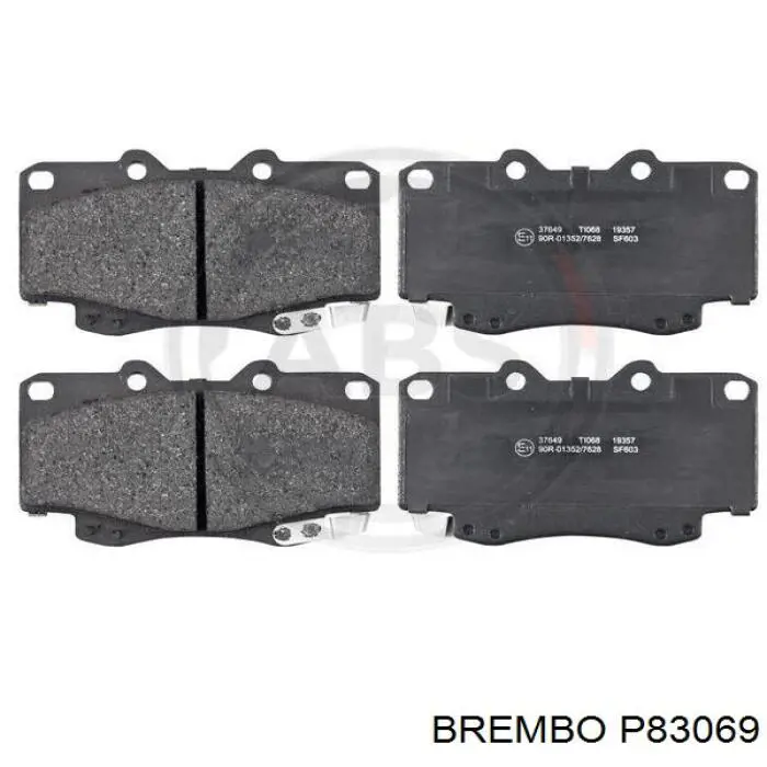 Передние тормозные колодки P83069 Brembo
