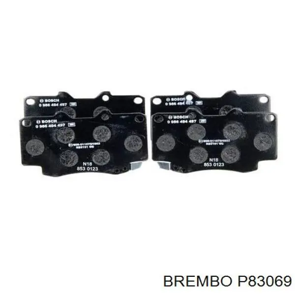 Купить P83069 Brembo Колодки тормозные