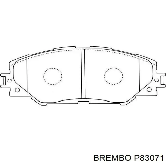 P83071 Brembo Колодки передние