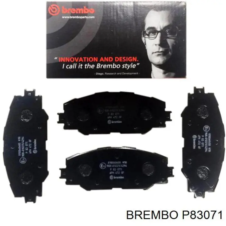 Передние тормозные колодки P83071 Brembo