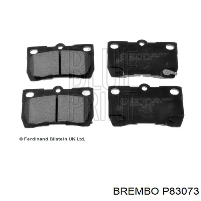 Купить P83073 Brembo Колодки тормозные задние, дисковые