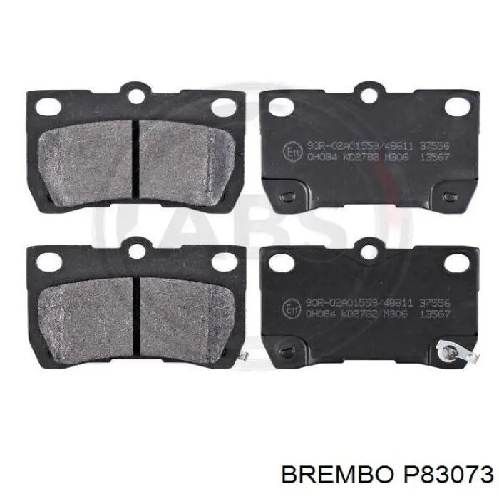 Колодки дисковые  Brembo P83073 цена, от 20.38 USD
