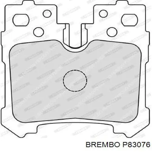 Задние дисковые колодки Brembo P83076