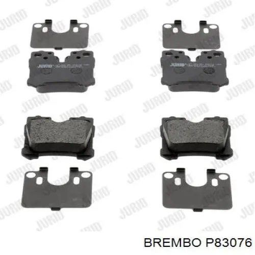 Купить P83076 Brembo Колодки тормозные задние, дисковые