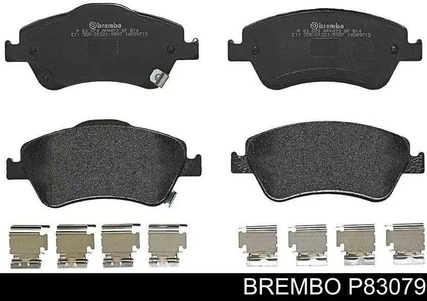 P83079 Brembo колодки тормозные передние дисковые