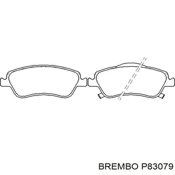 Купить P83079 Brembo Колодки тормозные