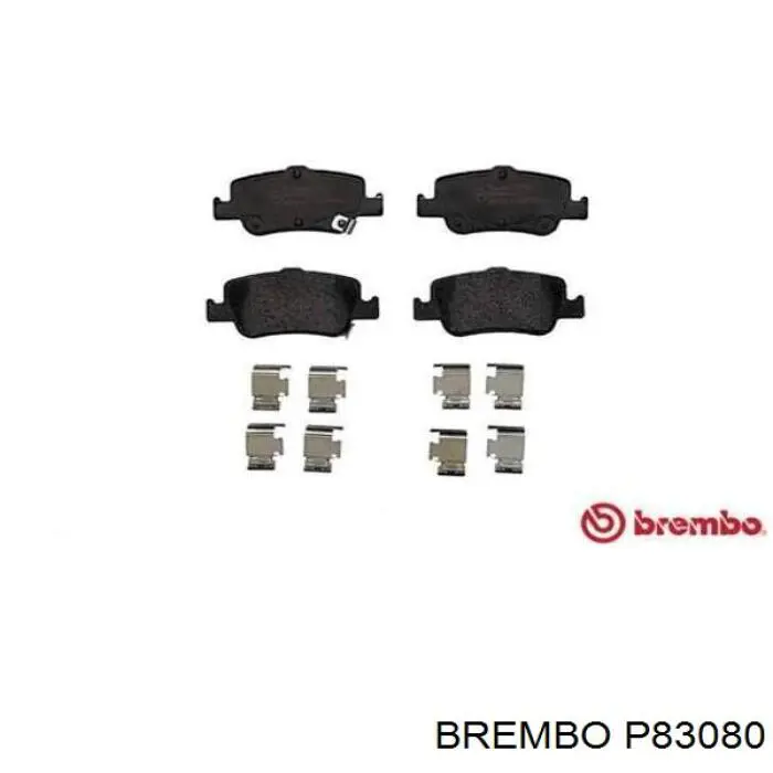 Pastillas de freno traseras P83080 Brembo