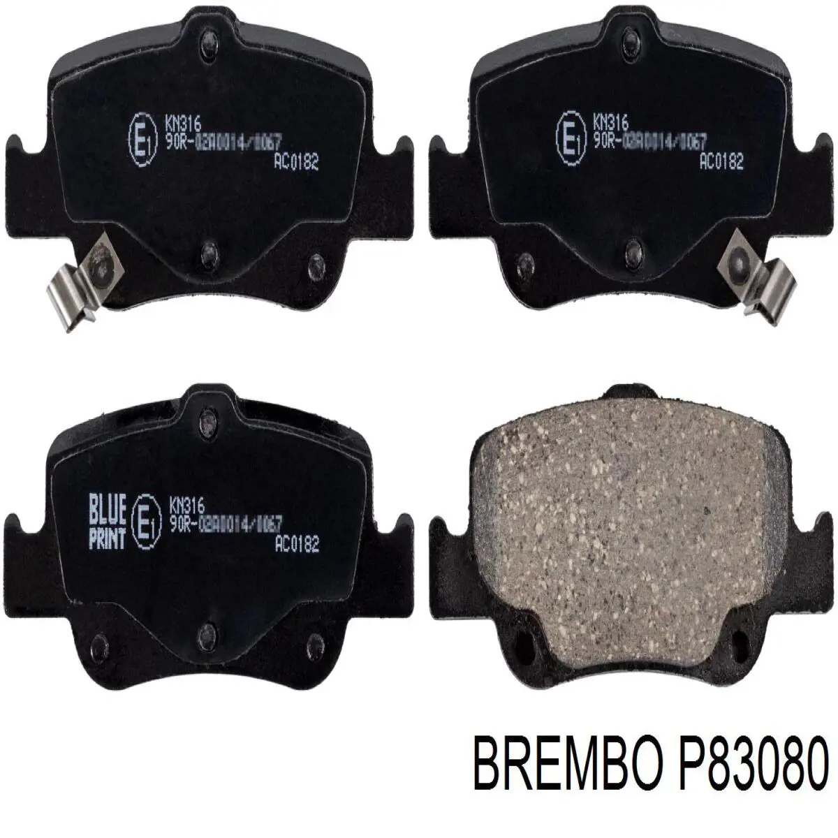Купить P83080 Brembo Колодки тормозные задние, дисковые
