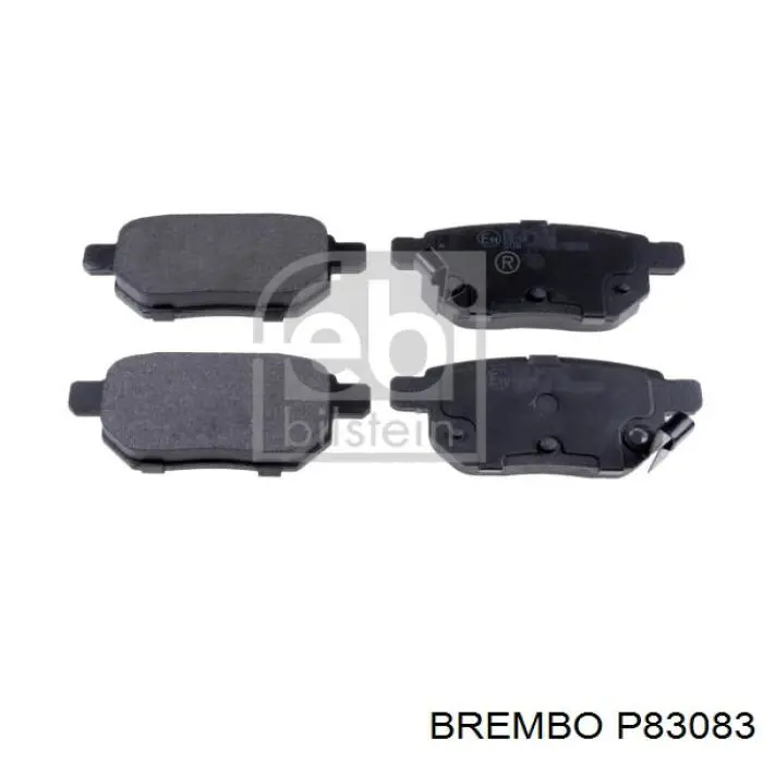 Купить P83083 Brembo Колодки тормозные задние, дисковые