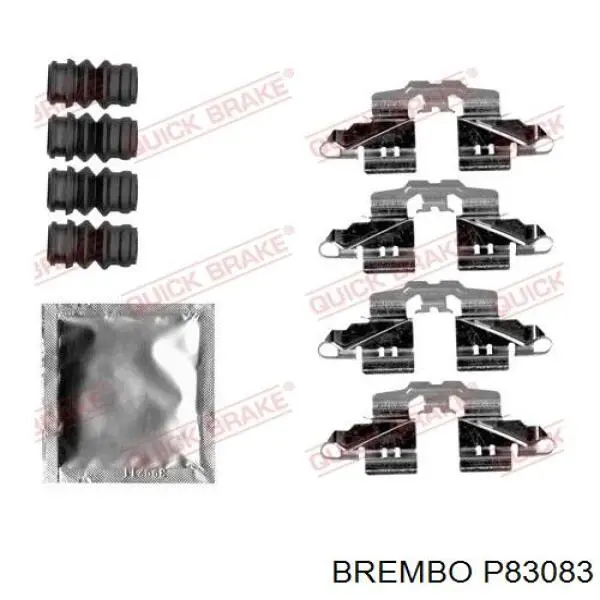 Задние тормозные колодки P83083 Brembo