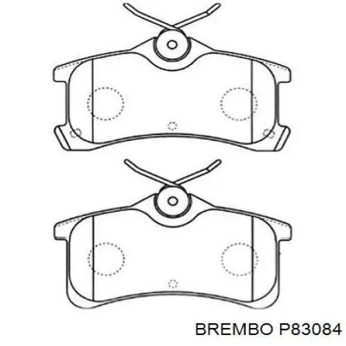 Купить P83084 Brembo Колодки тормозные задние, дисковые