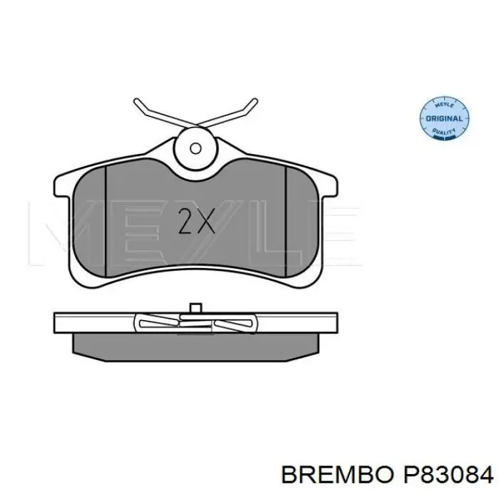 Задние тормозные колодки P83084 Brembo