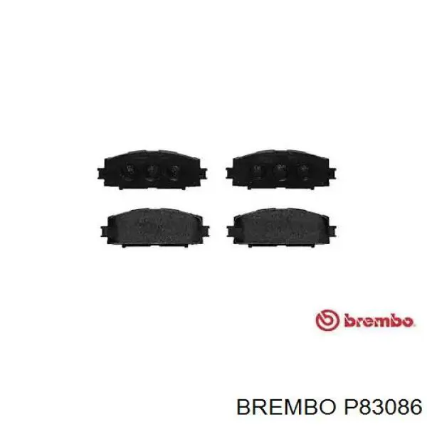 P83086 Brembo колодки тормозные передние дисковые
