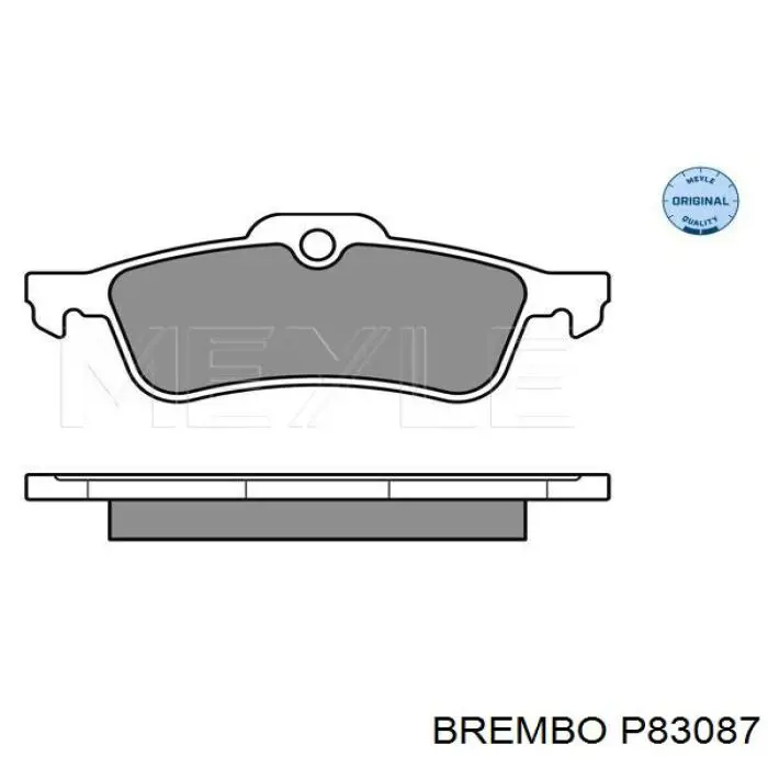Купить P83087 Brembo Колодки тормозные задние, дисковые