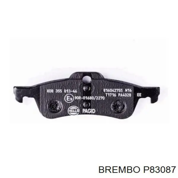Задние тормозные колодки P83087 Brembo